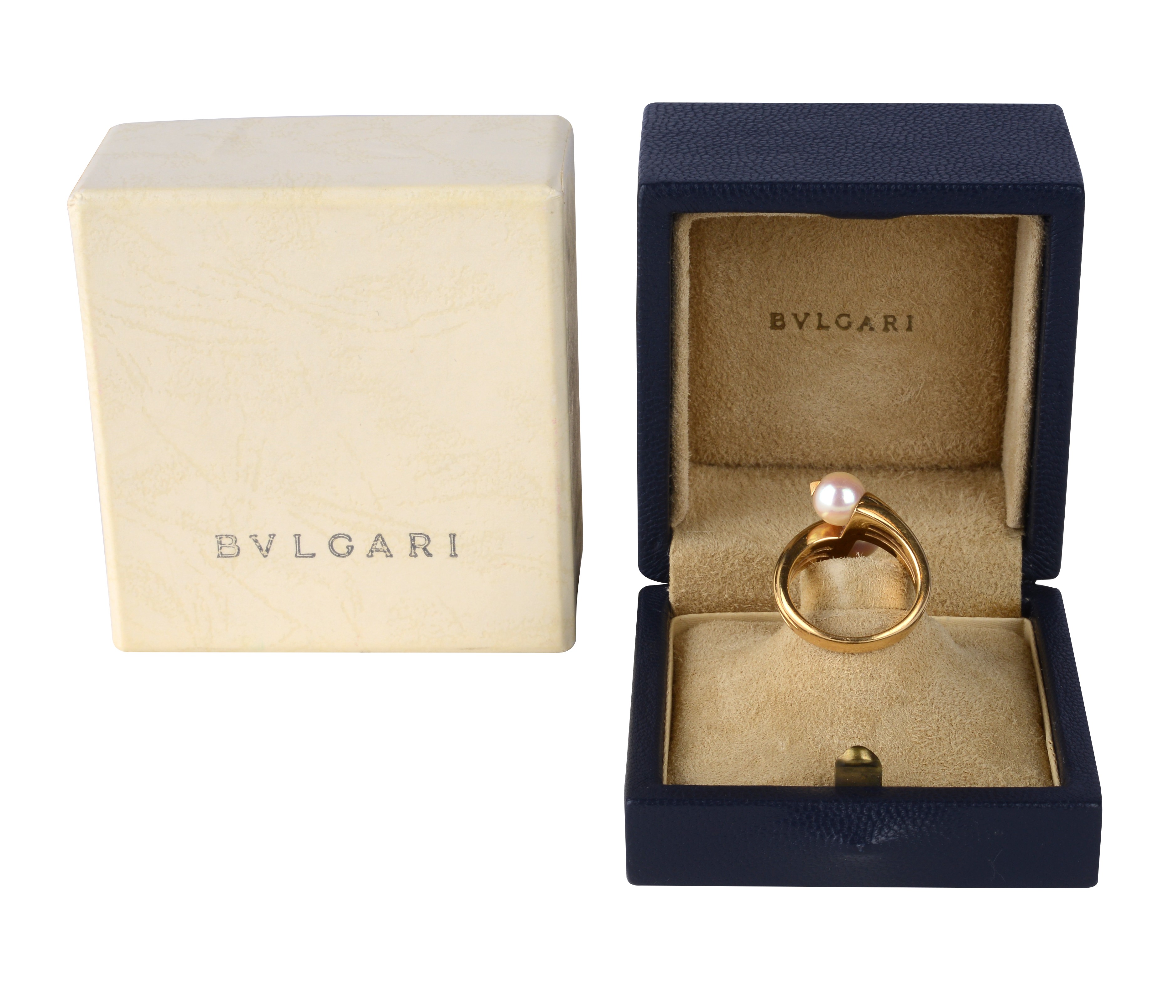 Anello vintage con perle Akoya