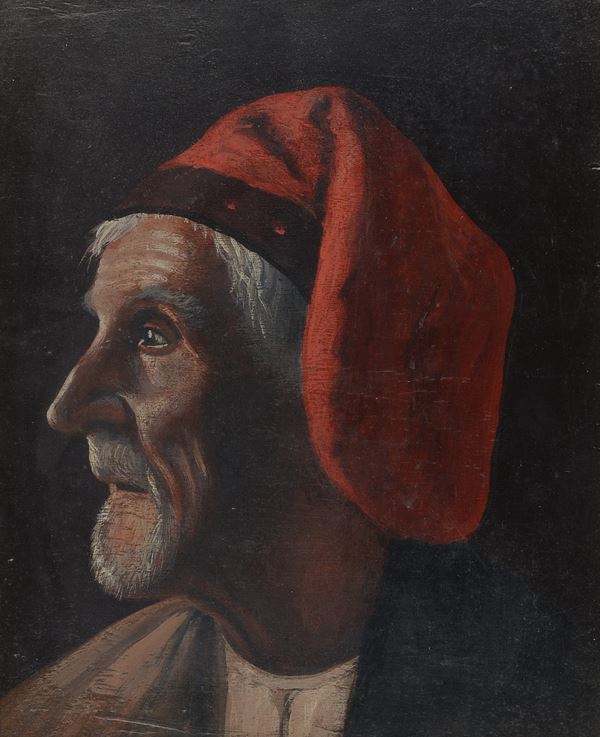 Anonimo, XIX sec. - Profilo di vecchio