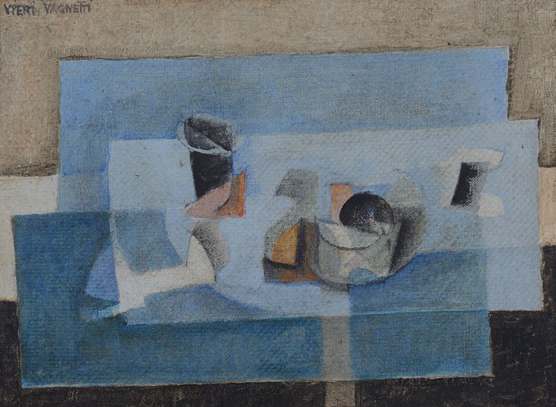 Composizione azzurra