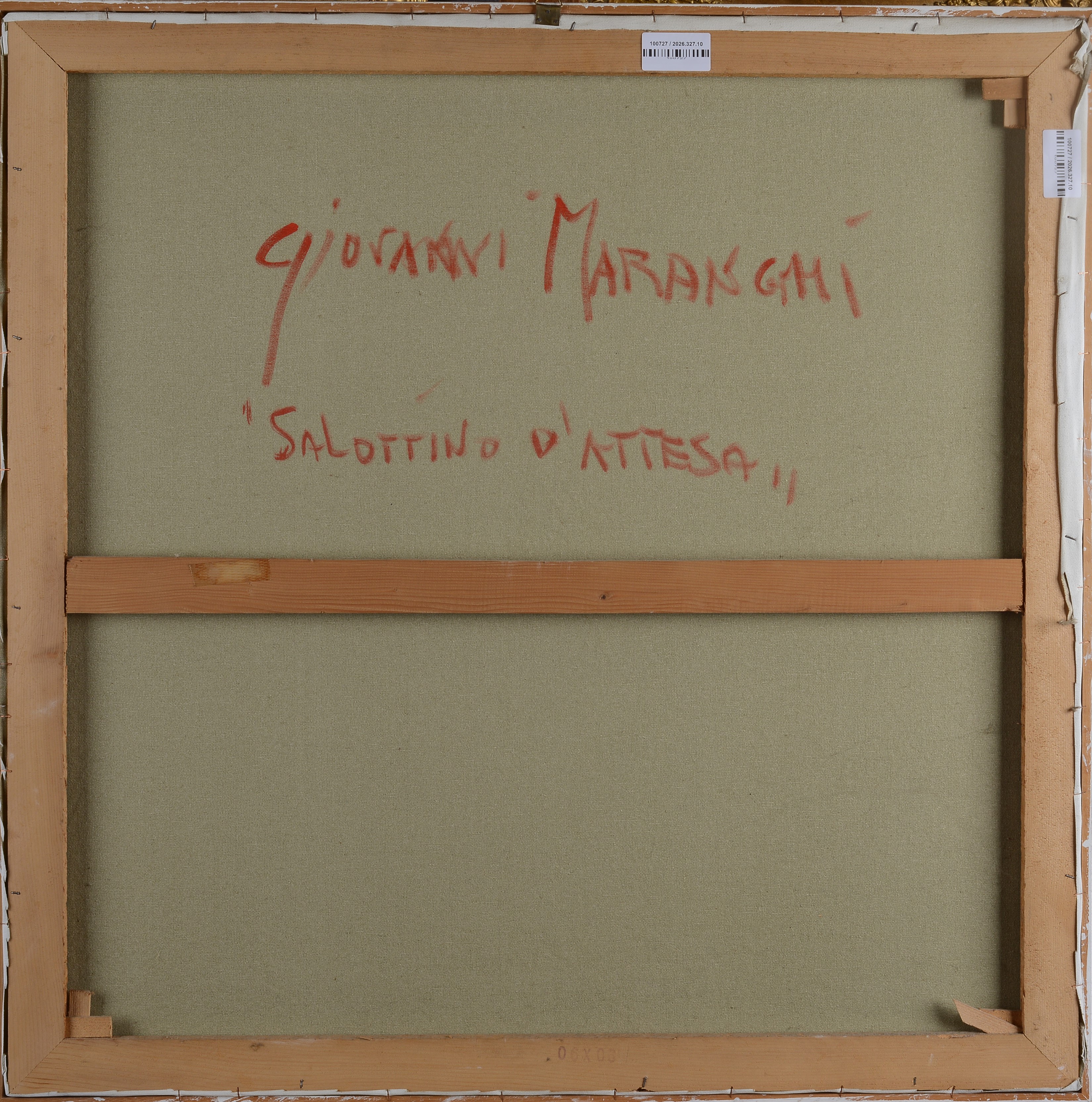 Giovanni Maranghi - Salottino d'attesa, olio su tela