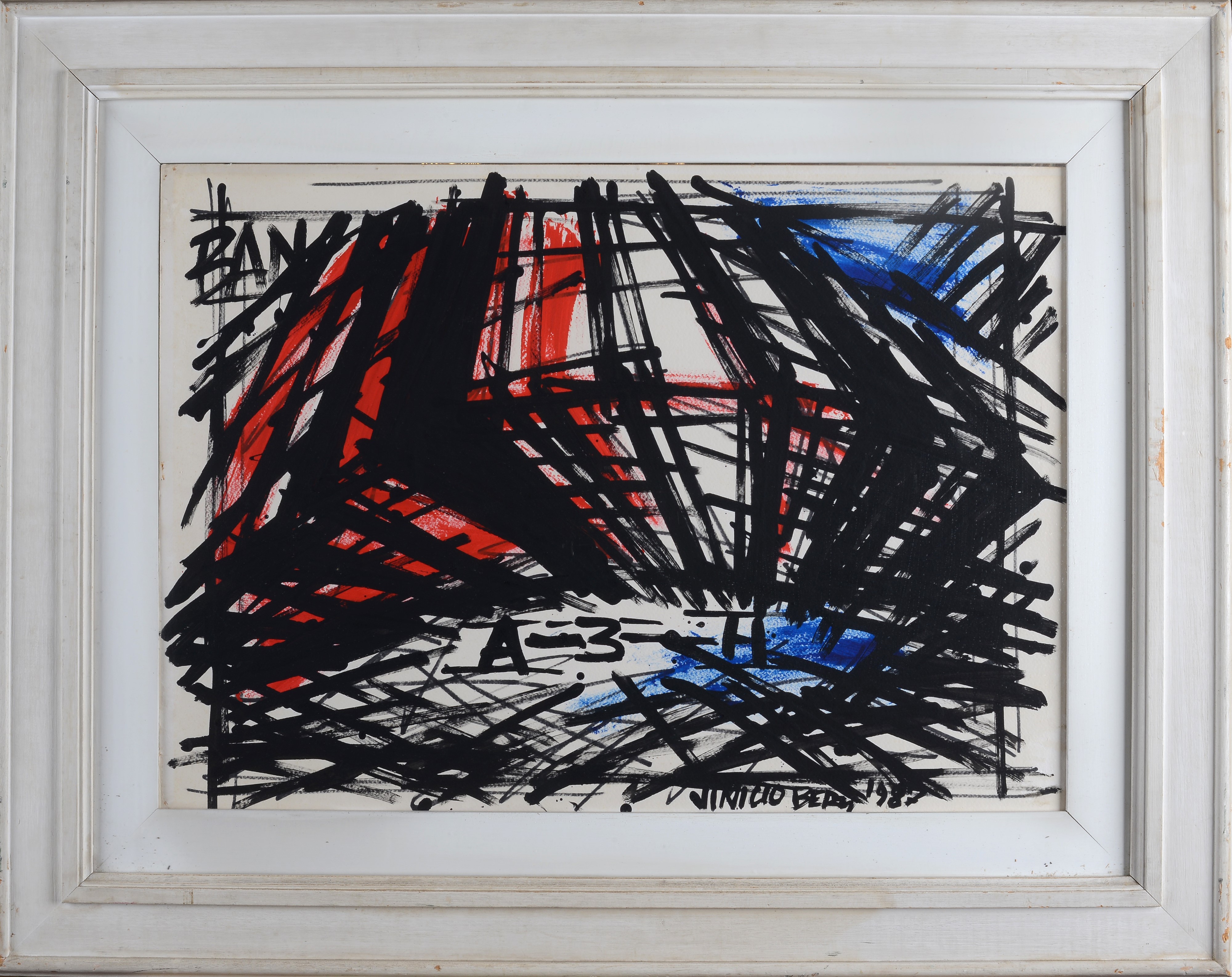 Vinicio Berti - A-3-TH, olio su cartone (1987)