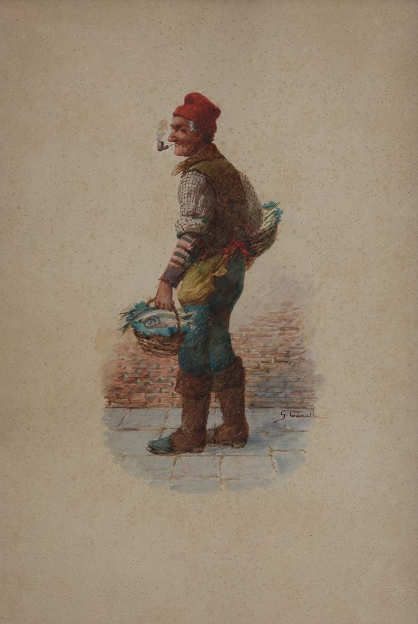 Giuseppe Canella - Vecchio pescatore