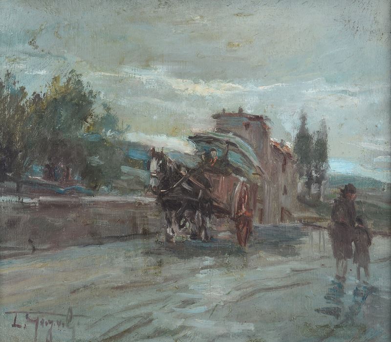 Strada con carrozza