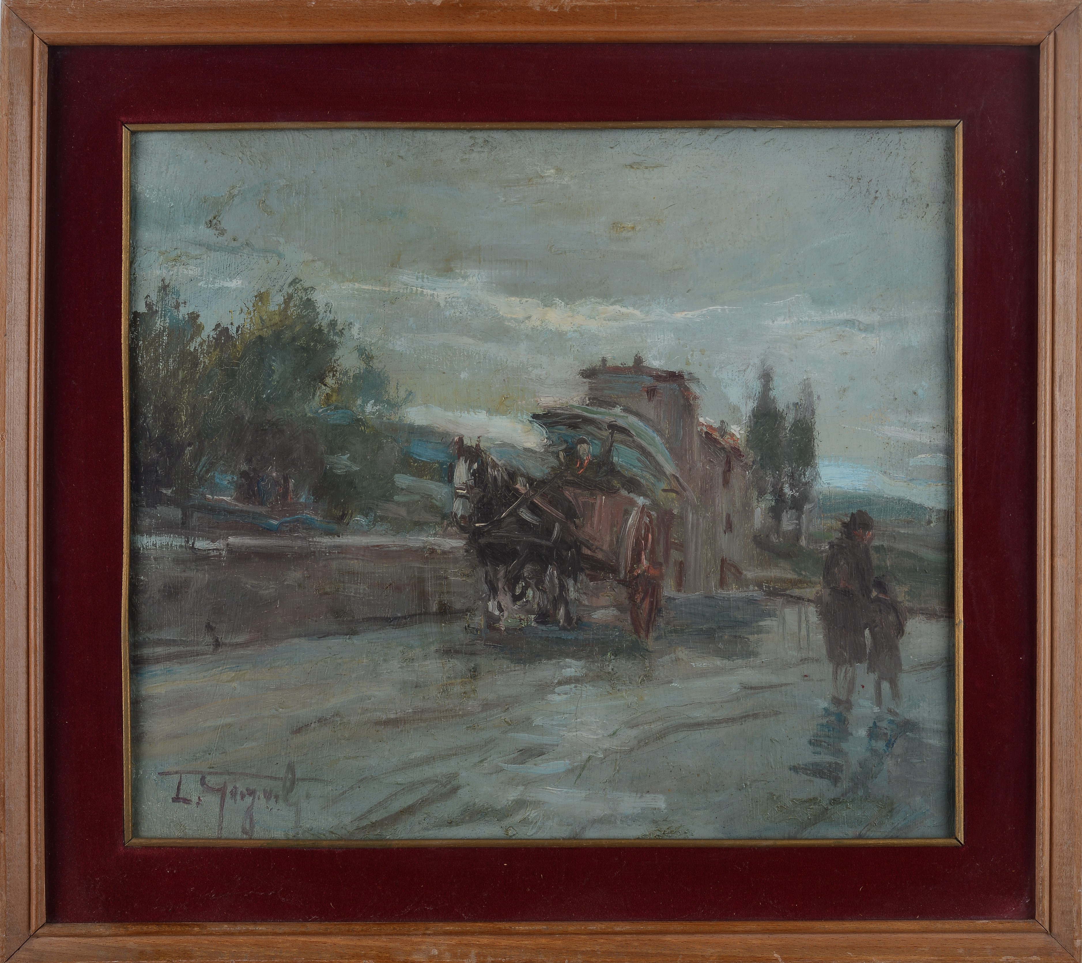 Strada con carrozza