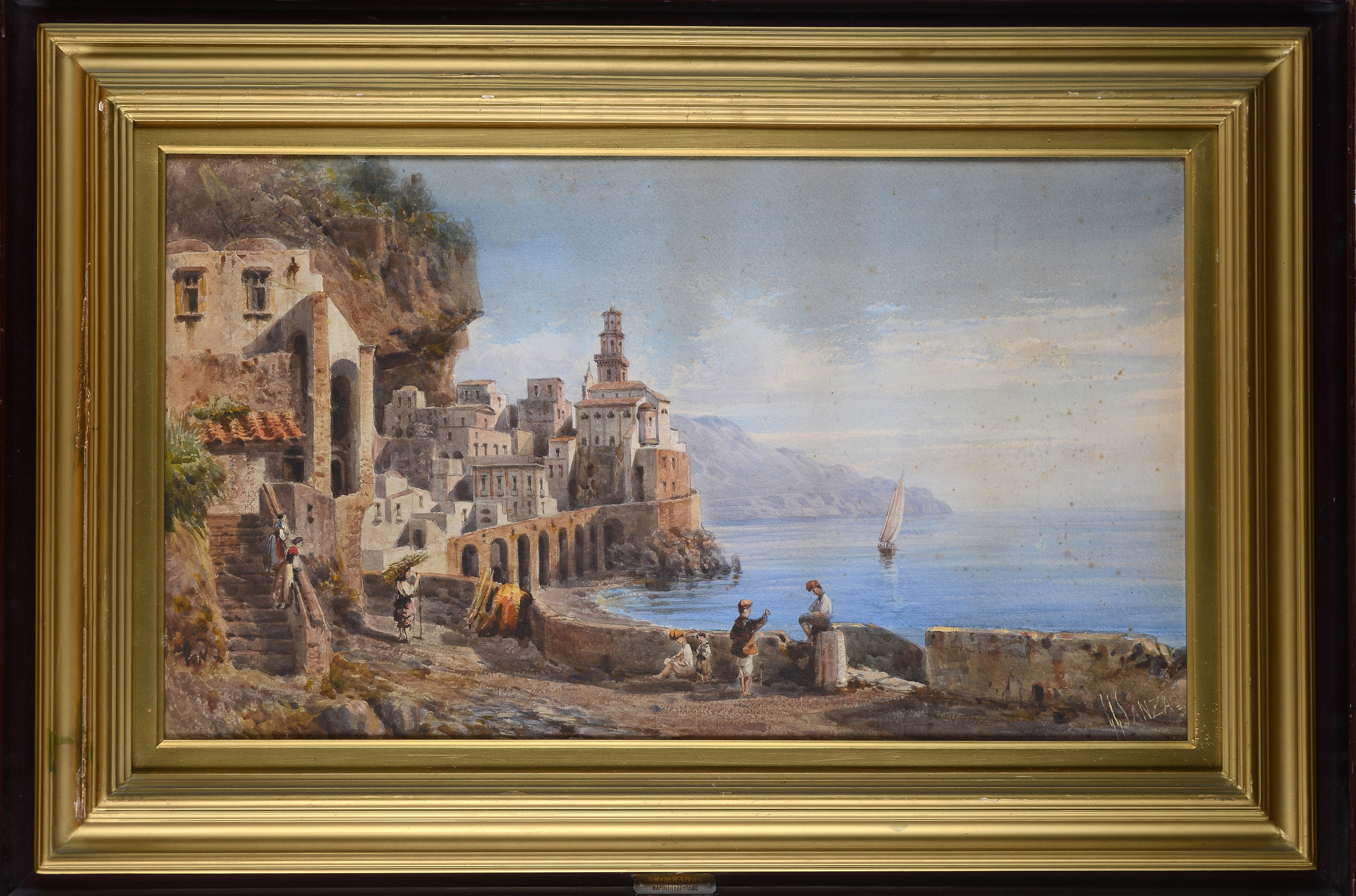 Giovanni Giordano Lanza - Veduta di Atrani
