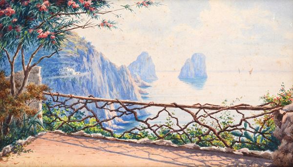 Angelo Della Mura - Veduta di Capri
