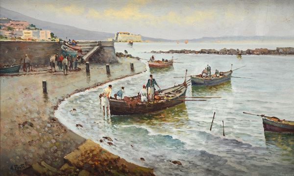 Attilio Pratella - Barche in porto