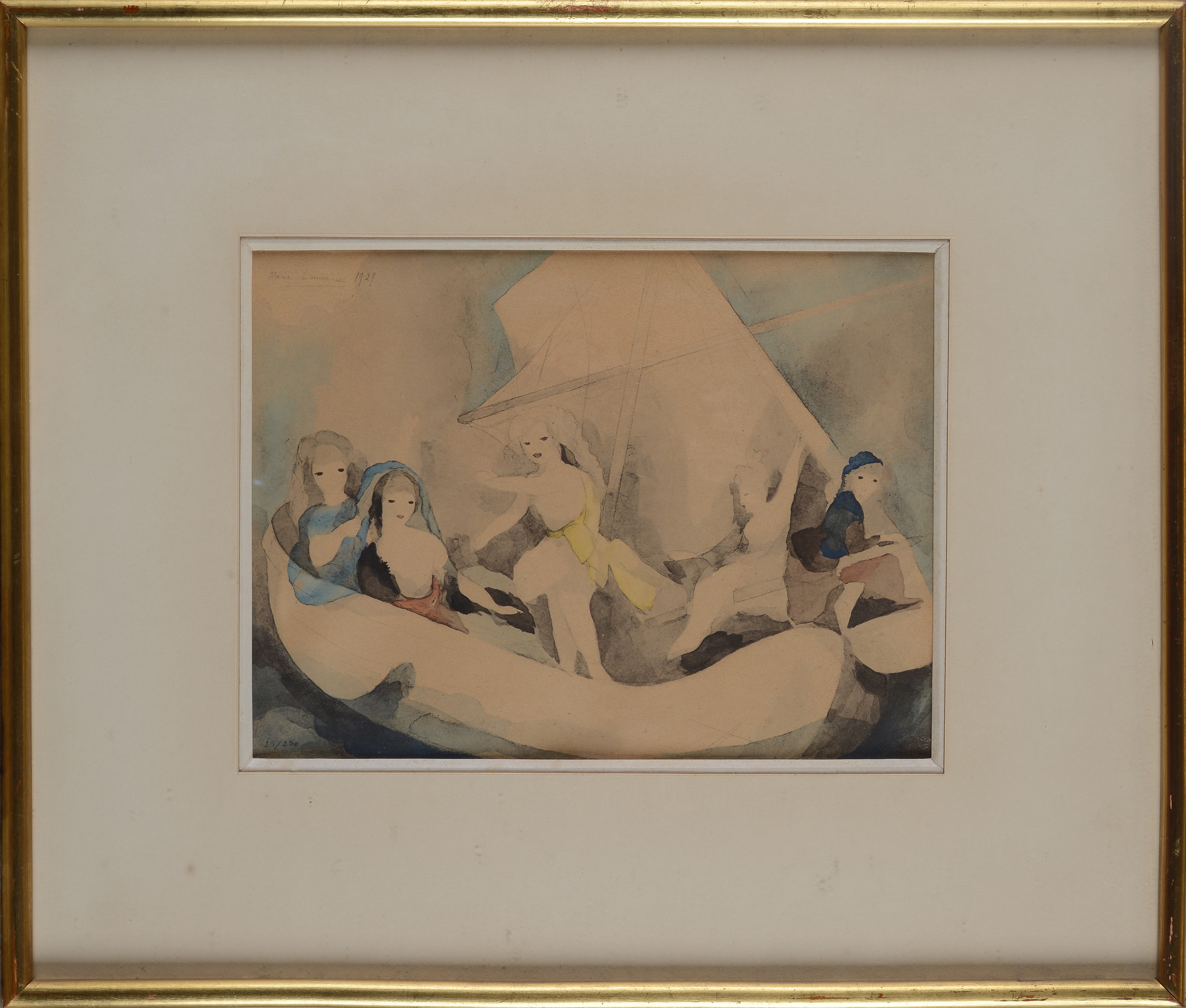 Marie Laurencin - Symphonie (litografia, 1927)
