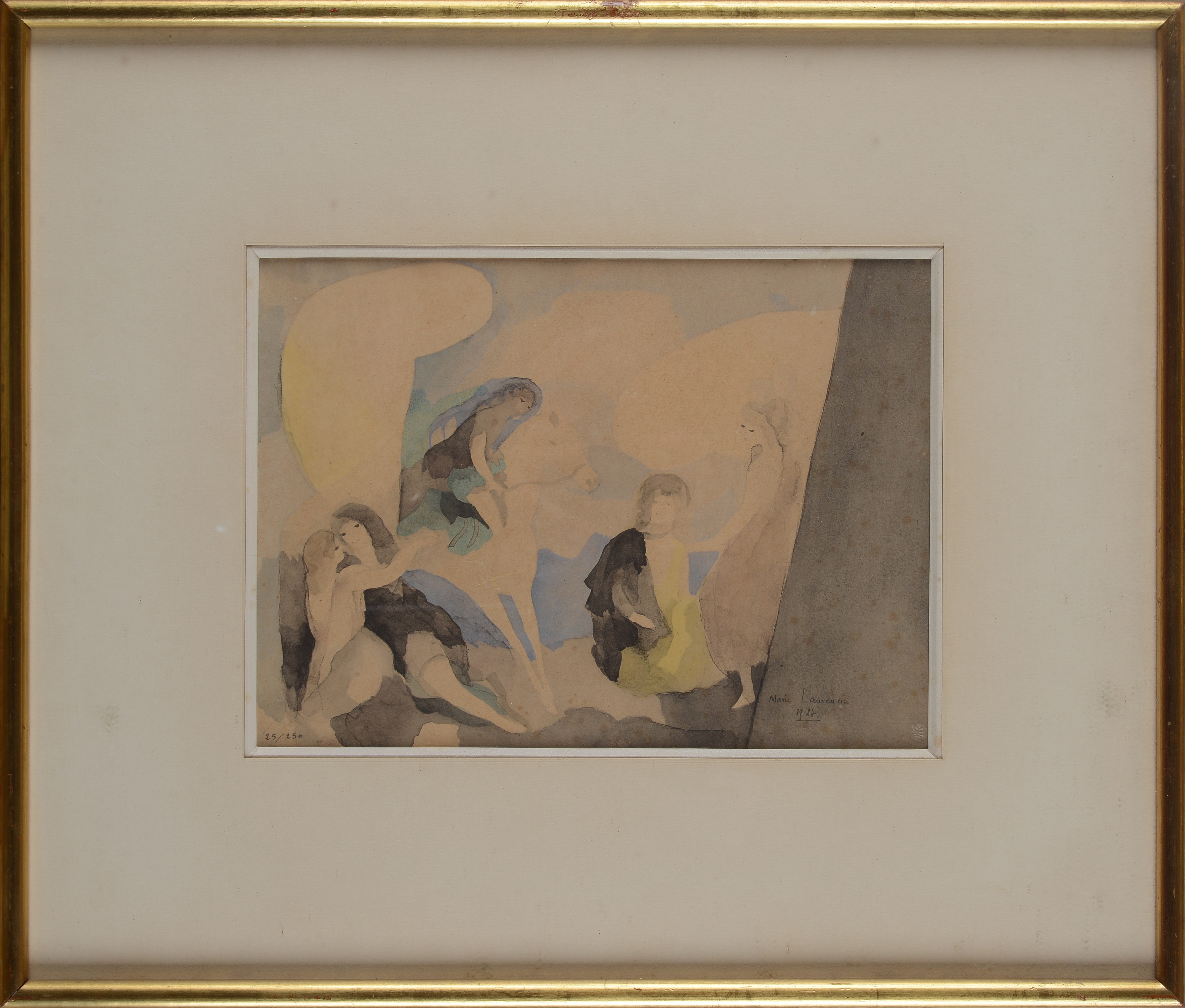 Marie Laurencin - Voyage étrange, litografia (tiratura es. 25/250), 1927
