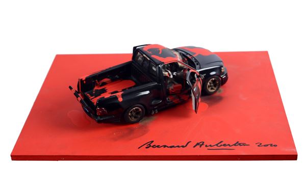 Bernard Aubertin - Voiture brulée