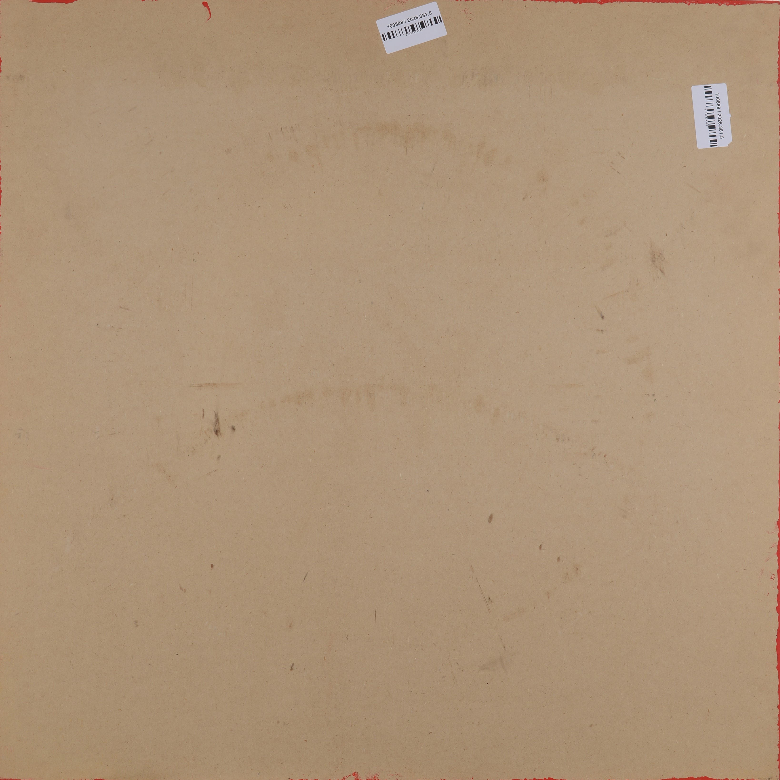 Bernard Aubertin - Dessin de Feu sur table rouge (Fiammiferi briciati su tavola rossa), 2008