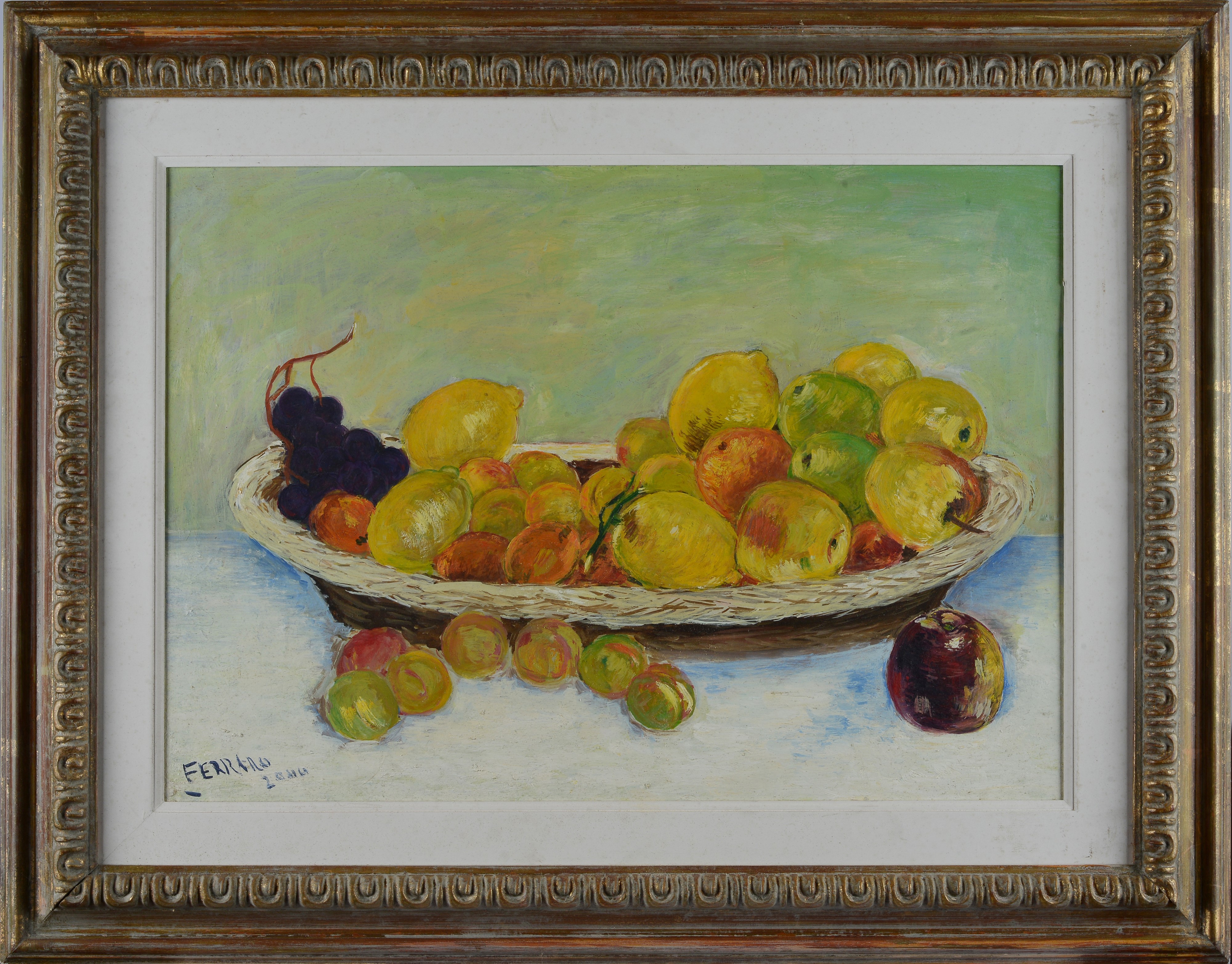 Franco Ferraro - Natura Morta al sole, olio su tela, cm 50x70