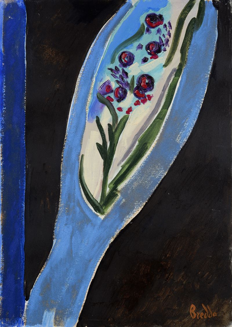 Gastone Breddo - Senza titolo, olio su tela (cm 70x50)