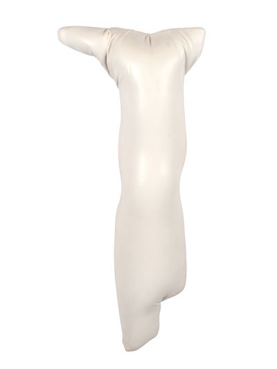 Corpo bianco (tecnica mista su tela piegata)