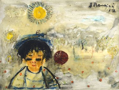 Figura, olio su faesite (1967)