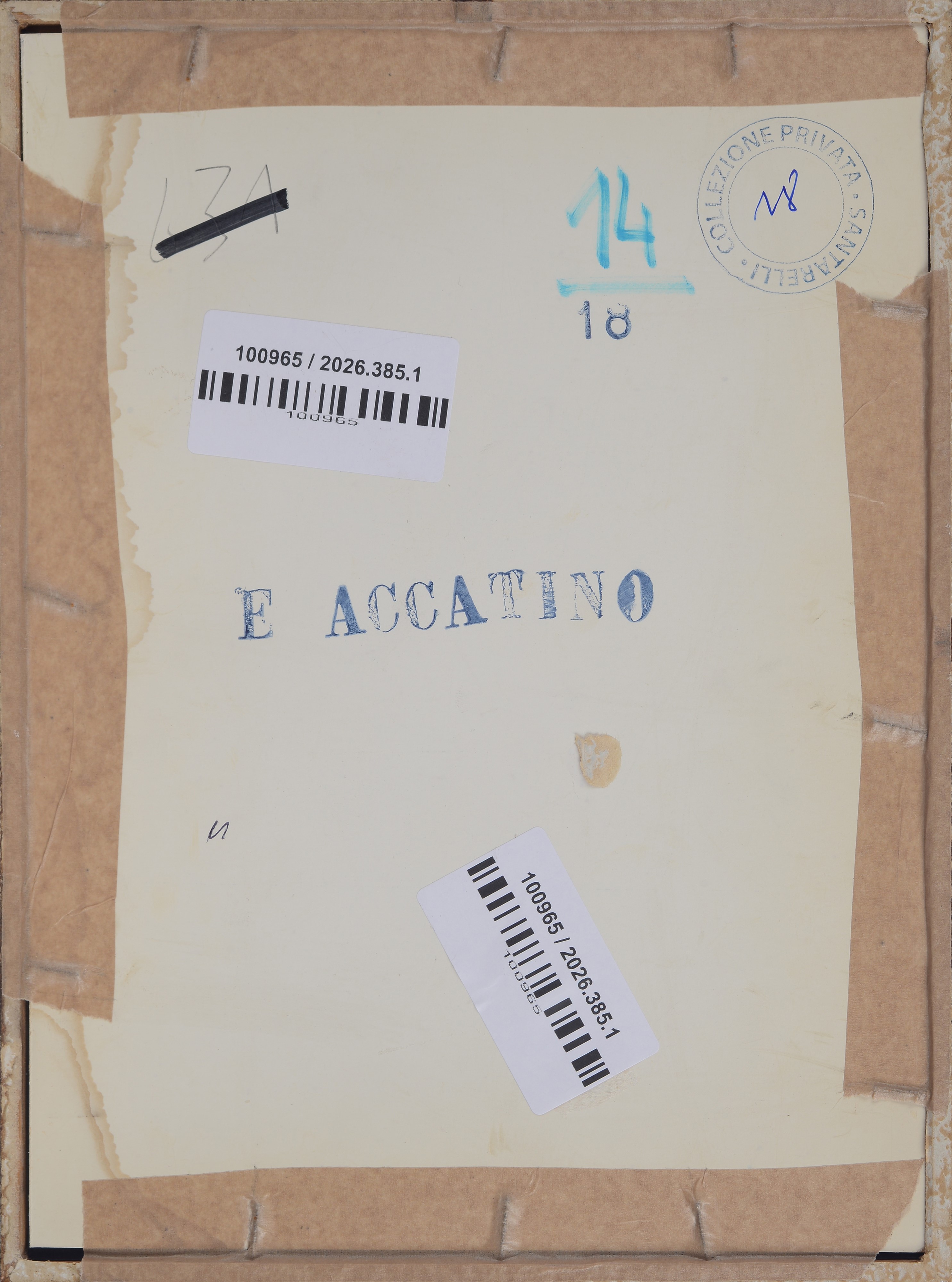 Enrico Accatino - Senza titolo (acquerello su cartoncino)
