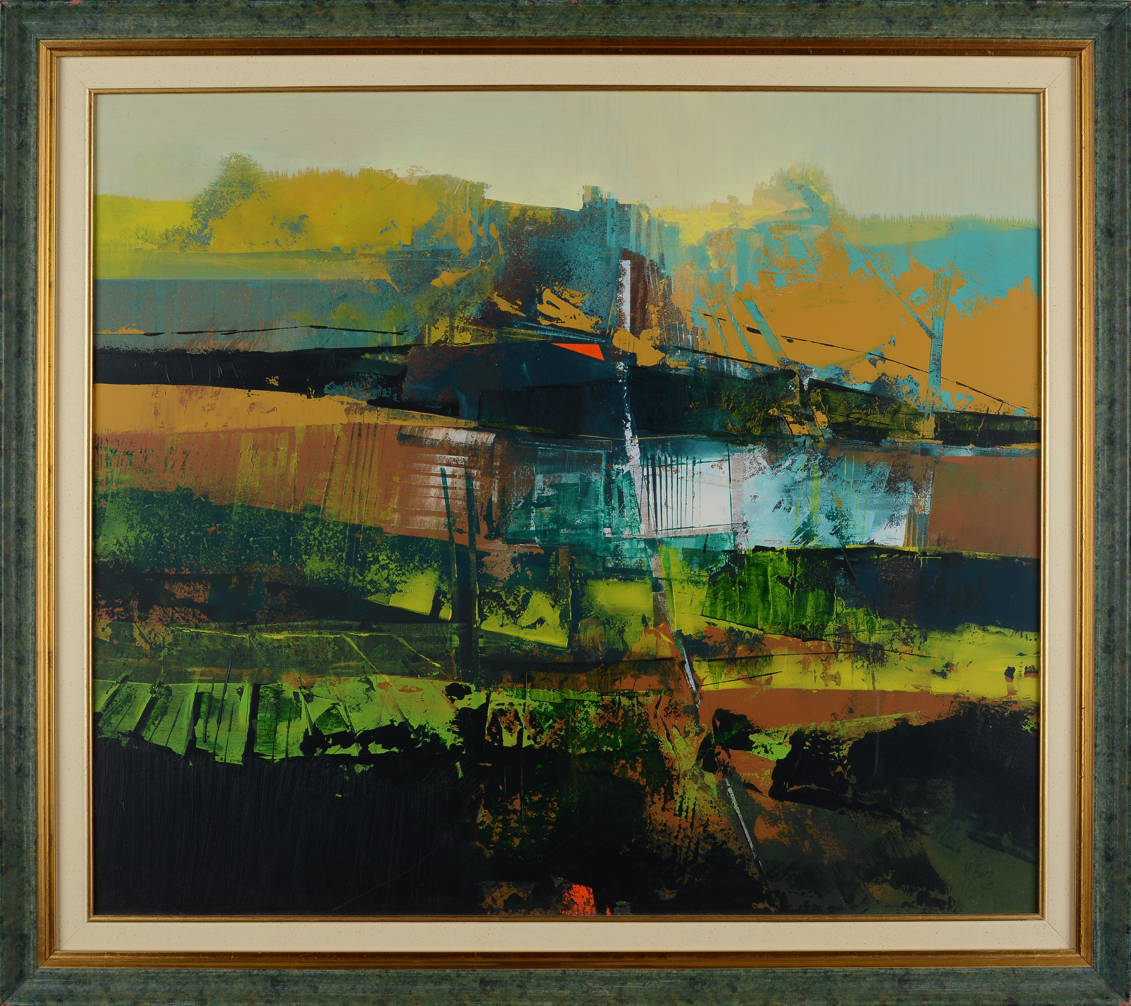 Mauro Bursi - Paesaggio, olio su masonite