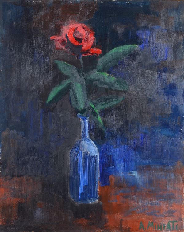 Arnaldo Miniati - Rosa nel vaso