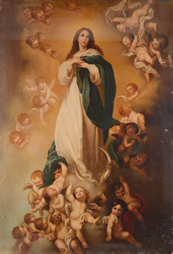 Anonimo, XIX sec. - Immacolata Concezione (Da Esteban Murillo)