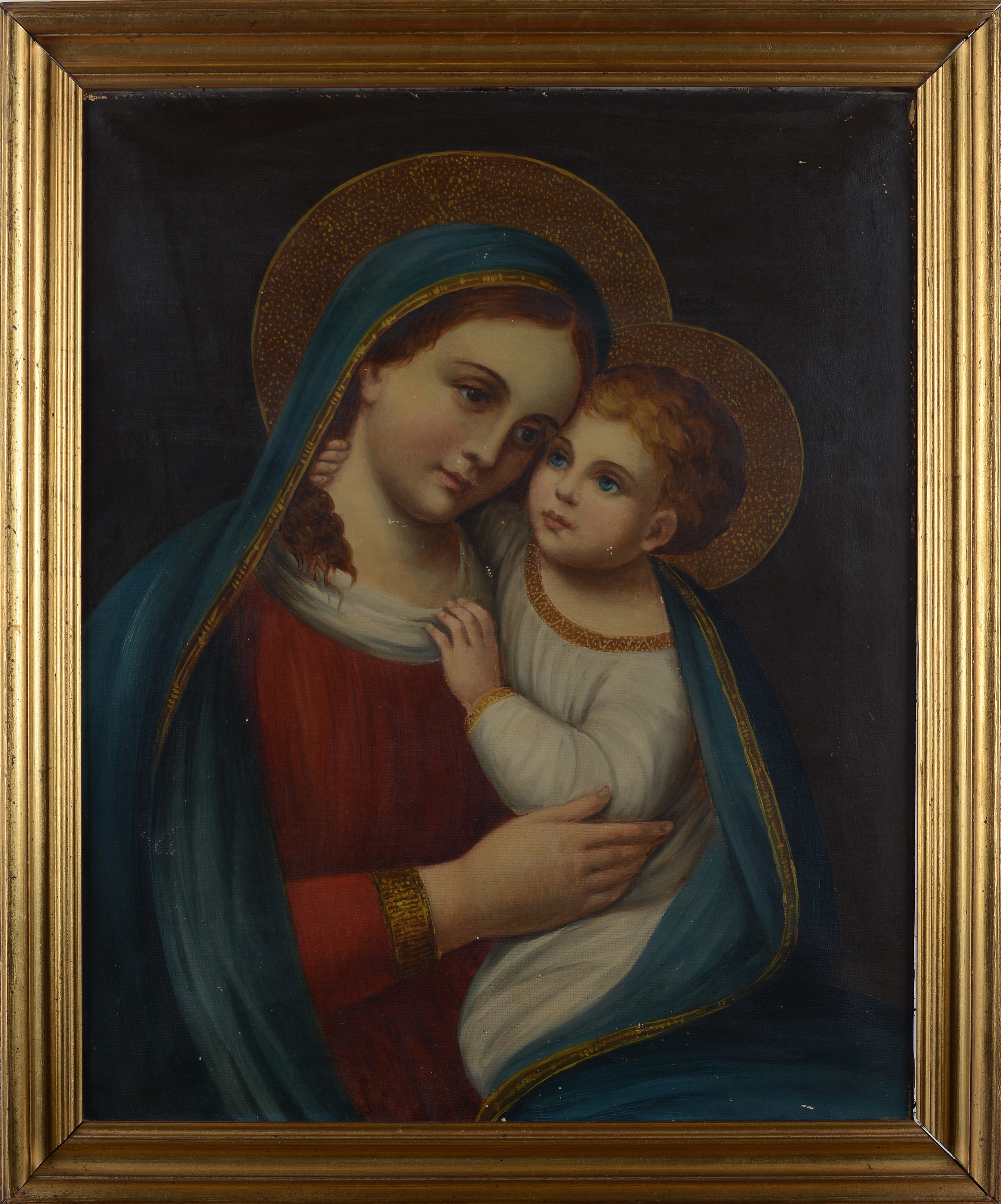 Anonimo, Inizi XX Sec. - Anonimo, Madonna con Bambino, olio su tela