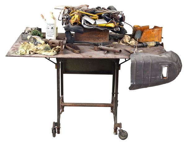 César Baldaccini - Daniel Spoerri - Serie Palettes d'artistes - Table de Cesar