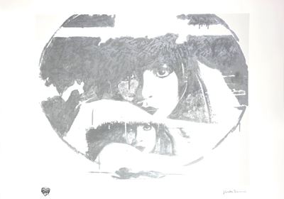 Doppio Liberty Silver, serigrafia polimaterica e carborundum a colori su carta Hahnemühle