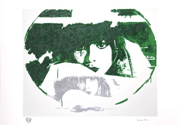Giosetta Fioroni - Doppio Liberty Green