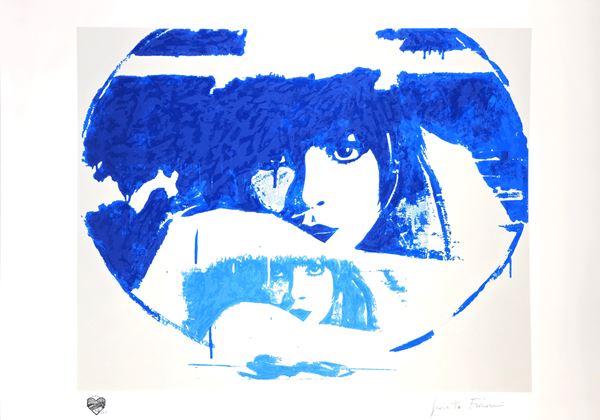 Giosetta Fioroni - Doppio Liberty Light Blue