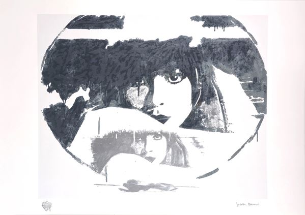 Giosetta Fioroni - Doppio Liberty Grey
