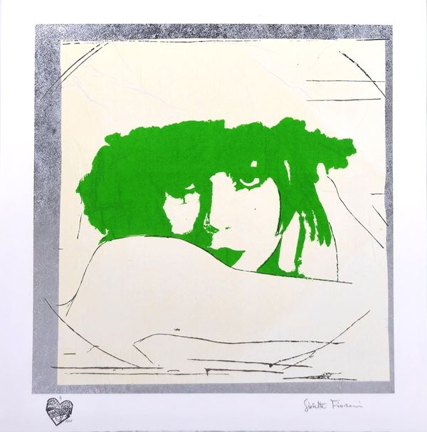 Giosetta Fioroni - Doppio Liberty Verde Luminoso