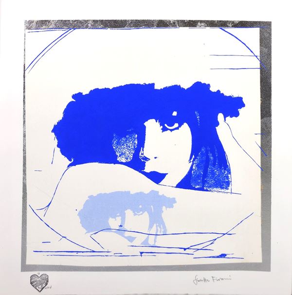 Giosetta Fioroni - "Doppio Liberty" Blue e azzurro