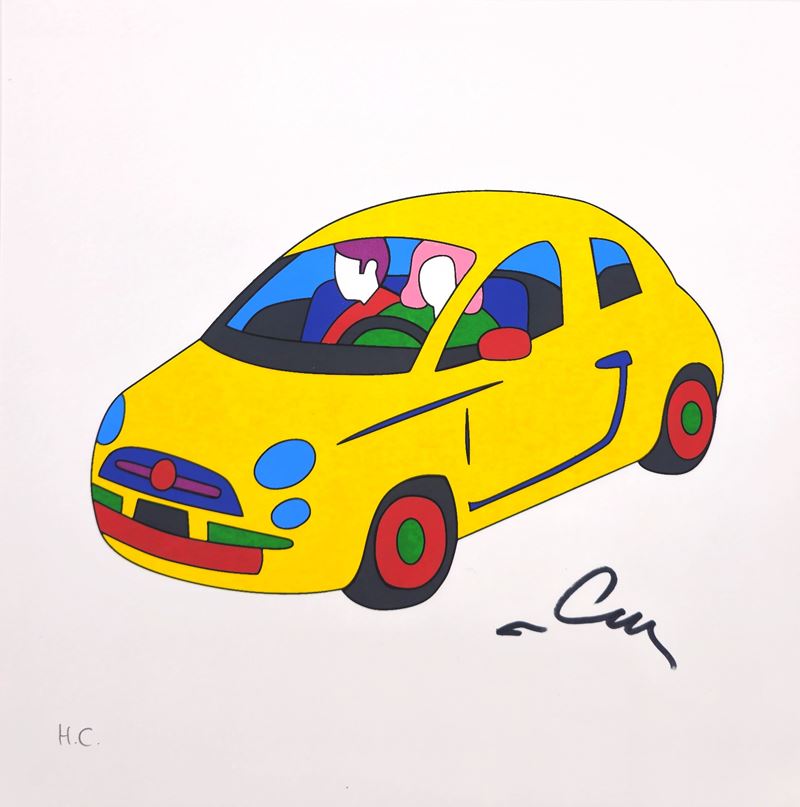 Marco Lodola - Senza Titolo (serigrafia su cartoncino)