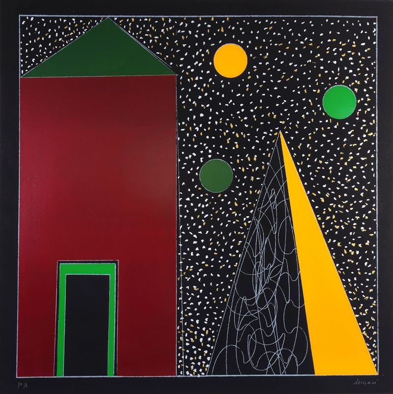 Franco Angeli - Senza titolo (serigrafia su cartoncino)