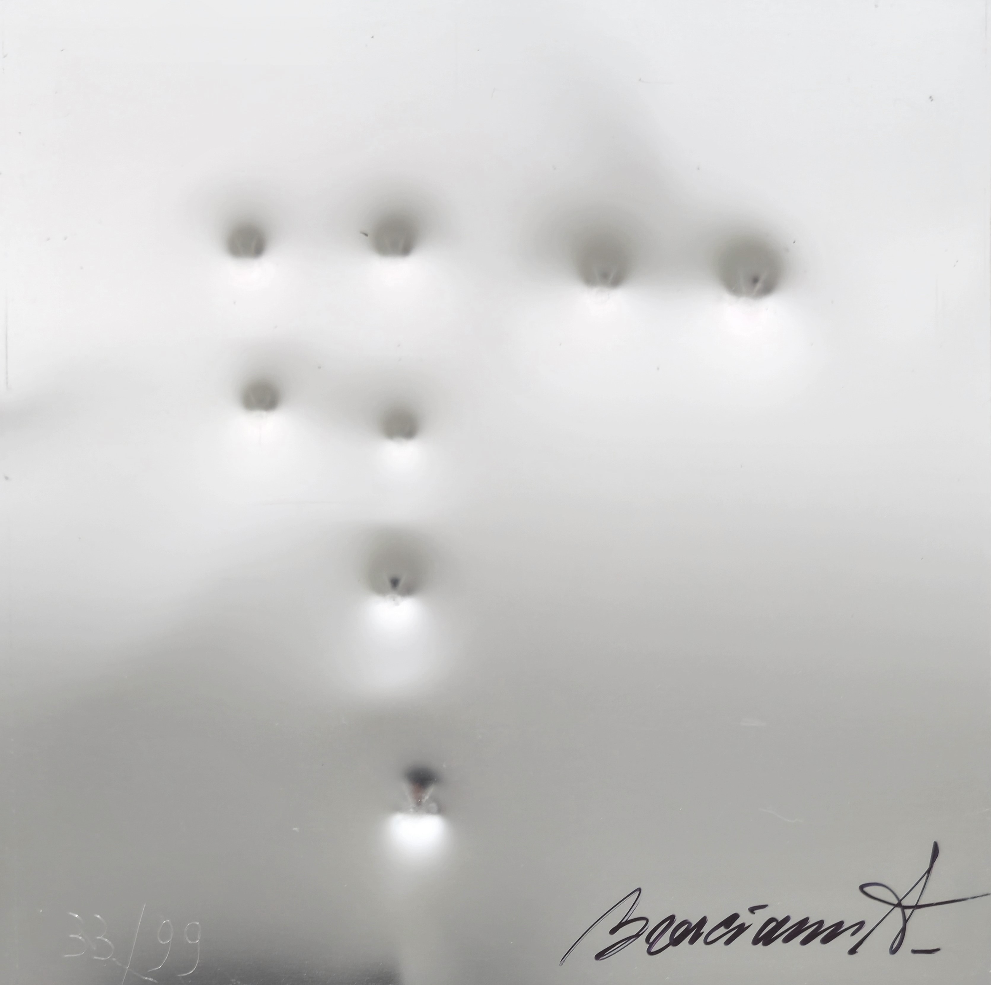 Angelo Brescianini - Senza titolo, multiplo in alluminio cromato