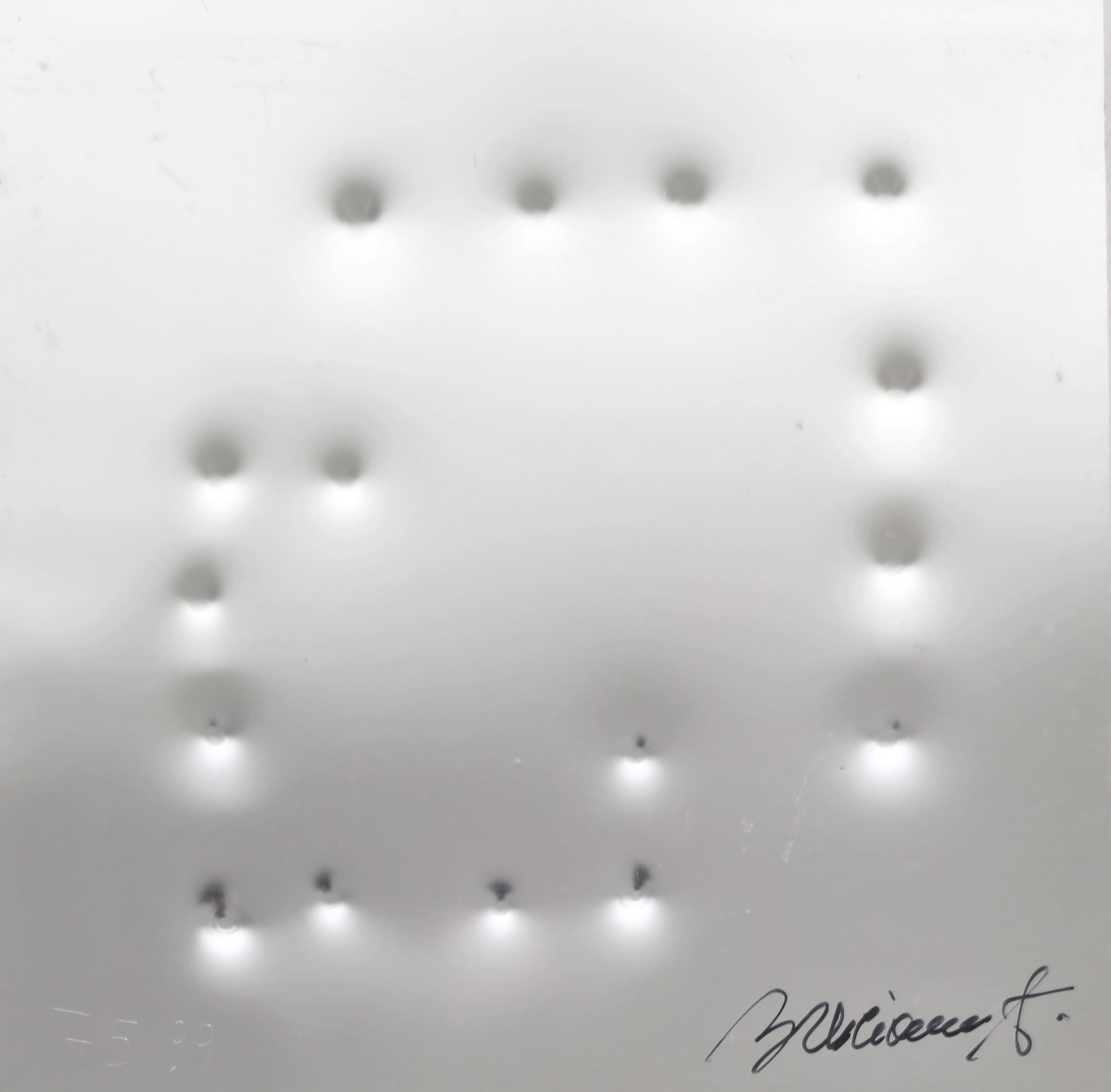 Angelo Brescianini - Senza titolo, multiplo in alluminio cromato
