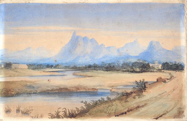 Attr. a Carlo Bossoli - Paesaggio