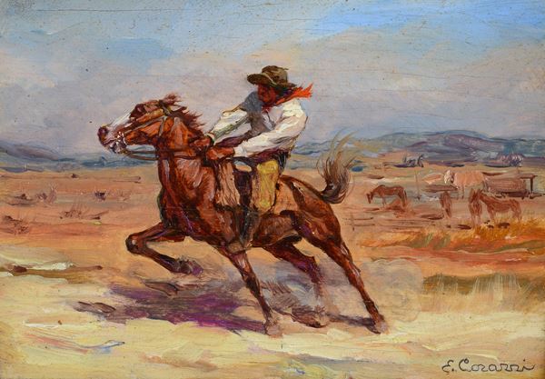 Enrico Corazzi - Uomo a cavallo