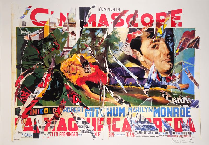 Mimmo Rotella - La magnifica preda (multiplo decollage)