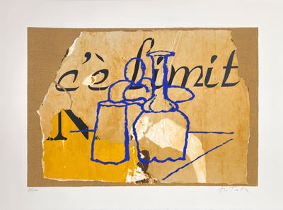 Senza titolo (serigrafia polimaterica su carta)