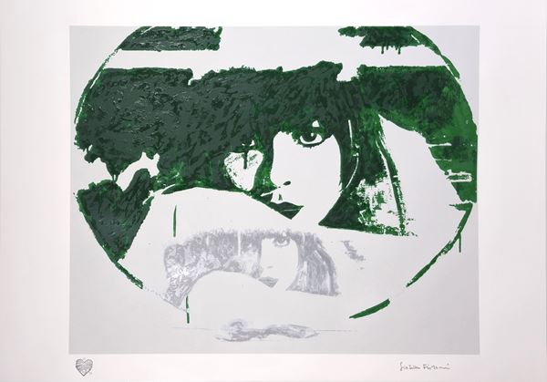 Giosetta Fioroni - Doppio Liberty Green