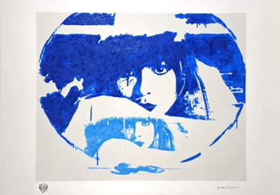 Doppio Liberty Light Blue (serigrafia polimaterica e carborundum)
