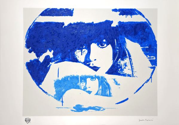 Giosetta Fioroni - Doppio Liberty Light Blue