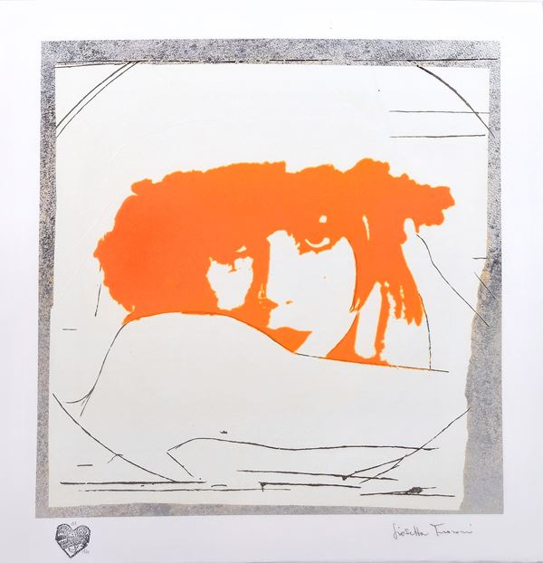 Giosetta Fioroni - Doppio Liberty Arancio