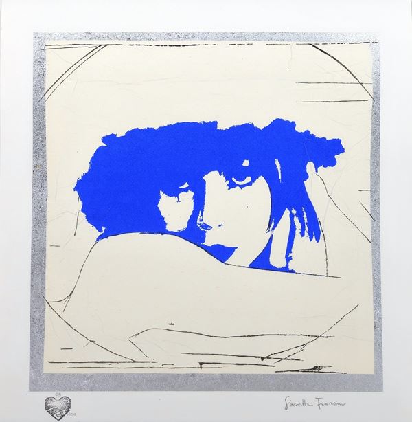 Giosetta Fioroni - Doppio Liberty Blue