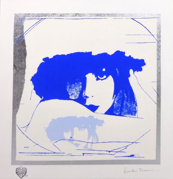 Giosetta Fioroni - Doppio Liberty Blue e azzurro