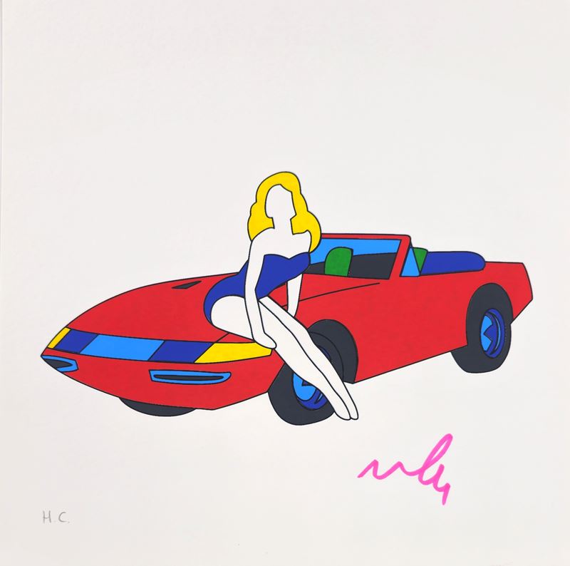Marco Lodola - Senza titolo (serigrafia su cartoncino)