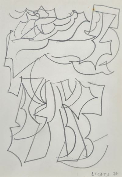 Senza titolo (pastelli su carta), 1977