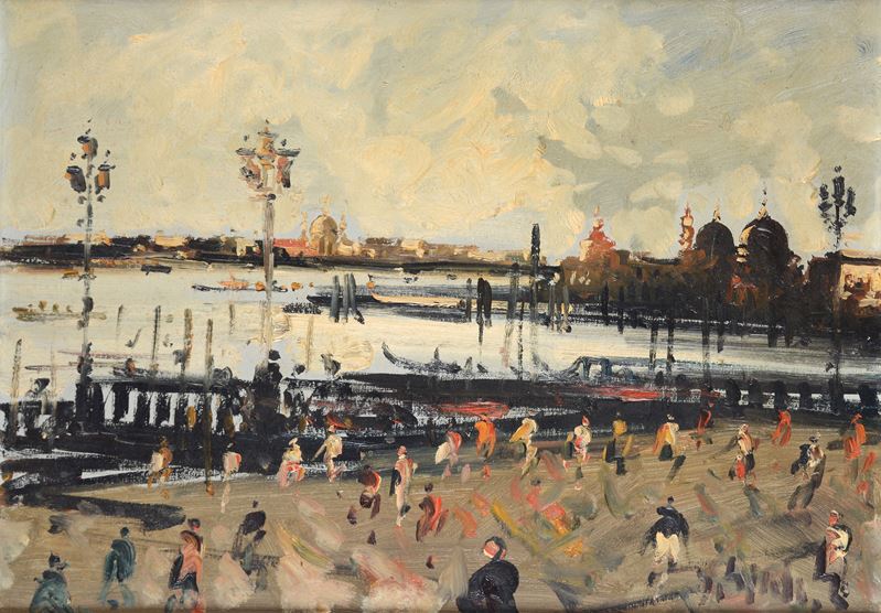 Emanuele Cappello - Venezia, olio su tela