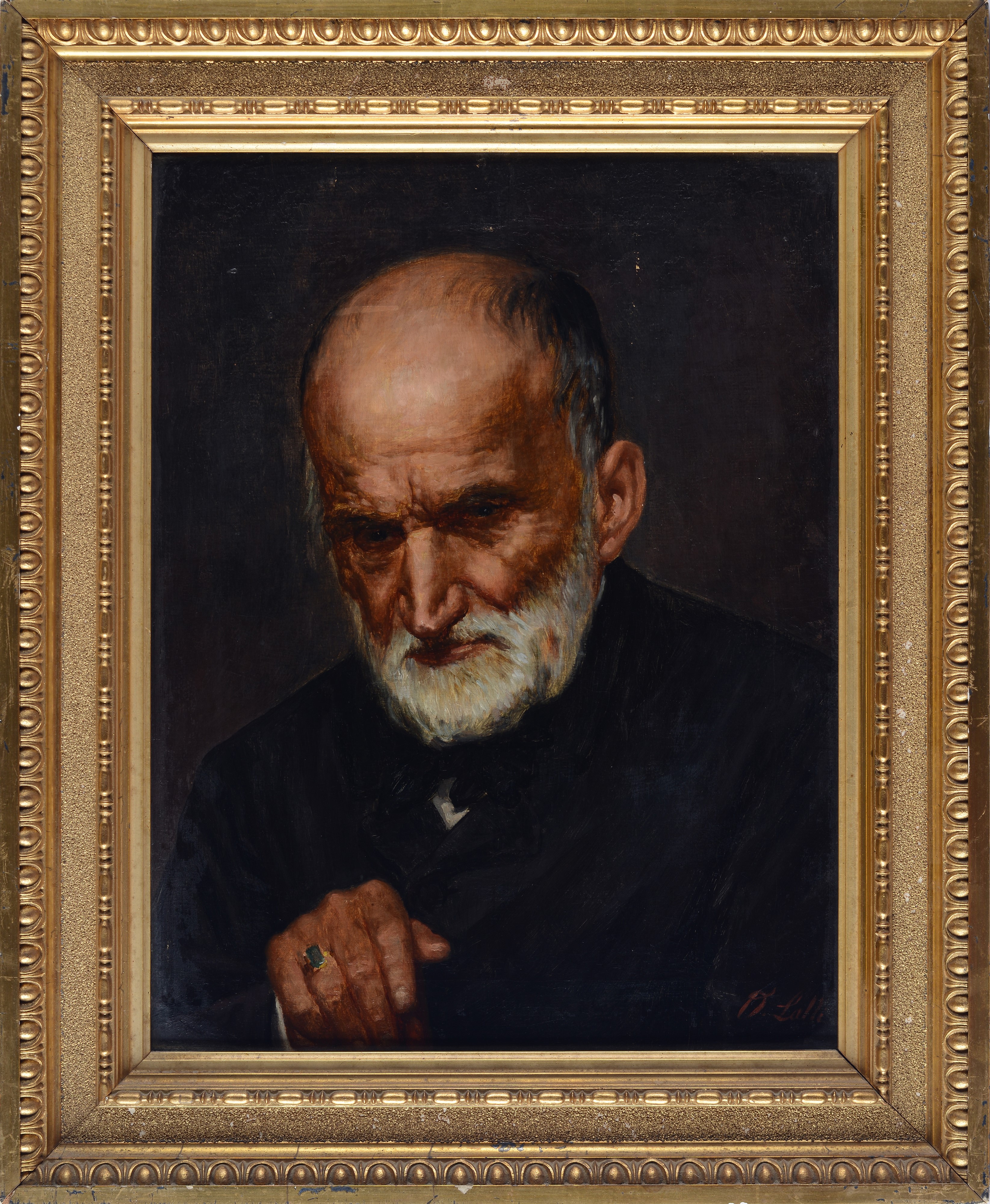 Odoardo Lalli - Ritratto, olio su tela