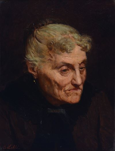 Ritratto di signora, olio su tela